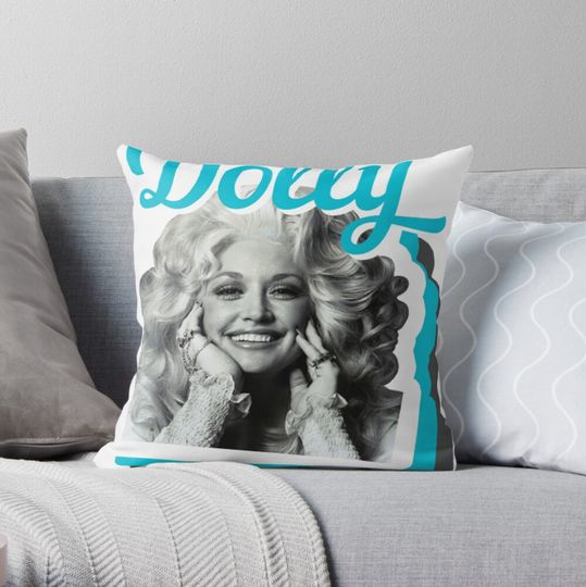Dolly Parton Throw Pillow, Dolly Parton Pillow