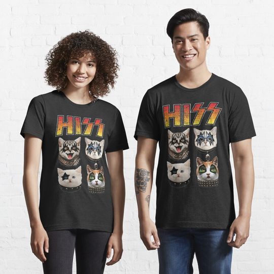 Hiss Cats Band Hiss Funny Cat Kittens Matching Gift Lover Band Essential T-Shirt
