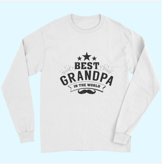 Best Grandpa In The World Long Sleeves