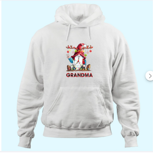 Grandma Gnome Christmas Custom Hoodies