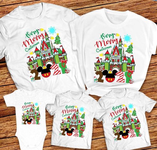 Very Merriest After Hours 2021 Mickey And Minnie Maching Disneyworld Christmas Family Custom T-Shirt