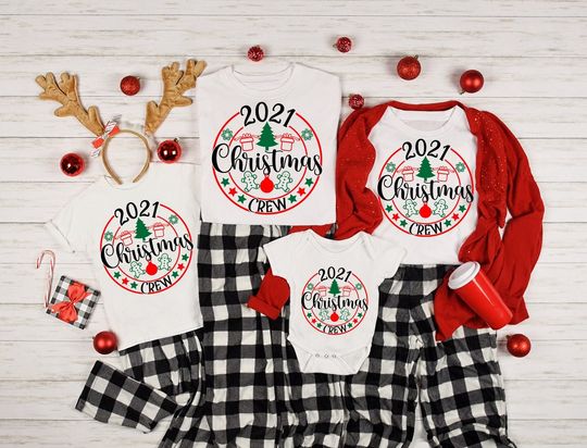 Christmas Crew 2021 Matching Family T-Shirt