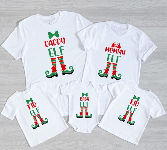 Custom Christmas Family ELF T Shirt
