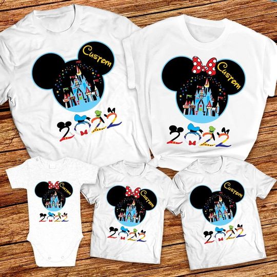 Mickey and Minnie 2022 Disney Vacation Family Matching T Shirt