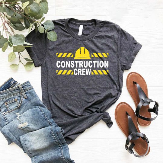 Christmas Construction Crew Contractor Engineer Builder Gift For Dad Matching Family T-Shirt