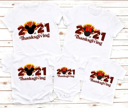 2021 Thanksgiving Disney Family T-Shirt