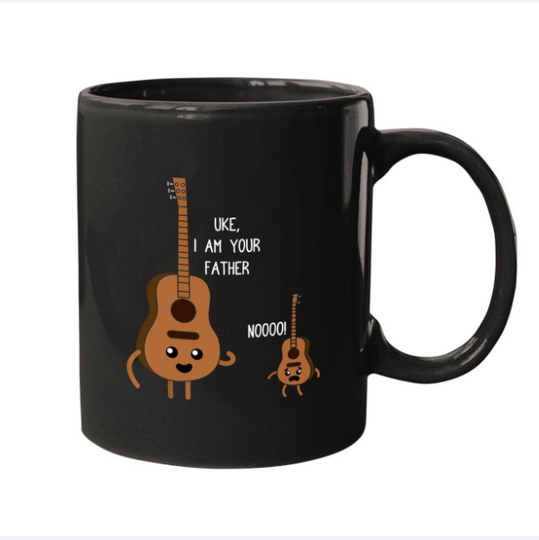 Uke I Am Your Father Funny Ukulele Banjo Guitar Player Gift Coffee.  mug