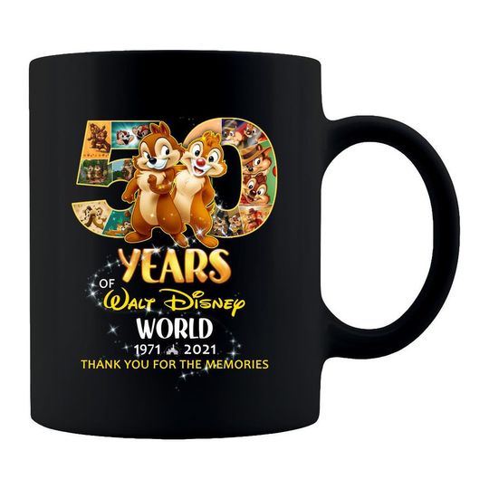 Chip and Dale Celebrate 50th Walt Disney World Anniversary 1971-2021 Mug