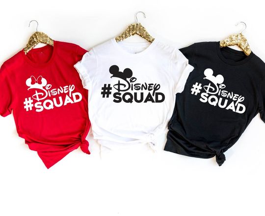 Disney Squad Mickey Minnie Family Christmas Matching T-shirt