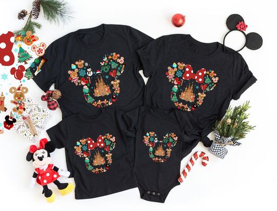 Personalized Family Disney Christmas T-Shirt