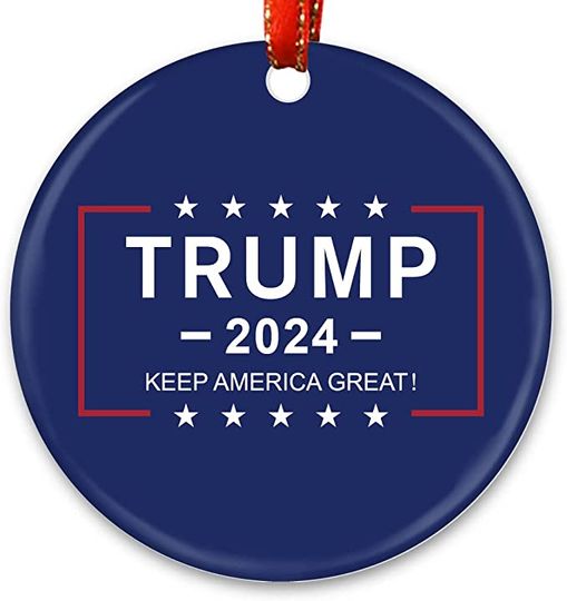 Make America Great Again 2024 Ceramic Ornaments