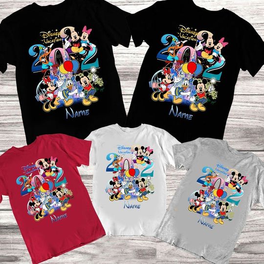 Custom Disney Family Vacation 2022 Disney Trip T-Shirt