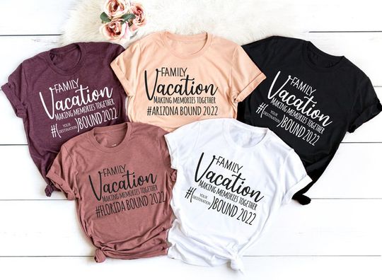 Custom Vacation Family Trip 2022 T-Shirt