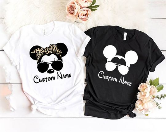 Mickey Minnie Disney Glasses Vacation 2022 T-Shirt