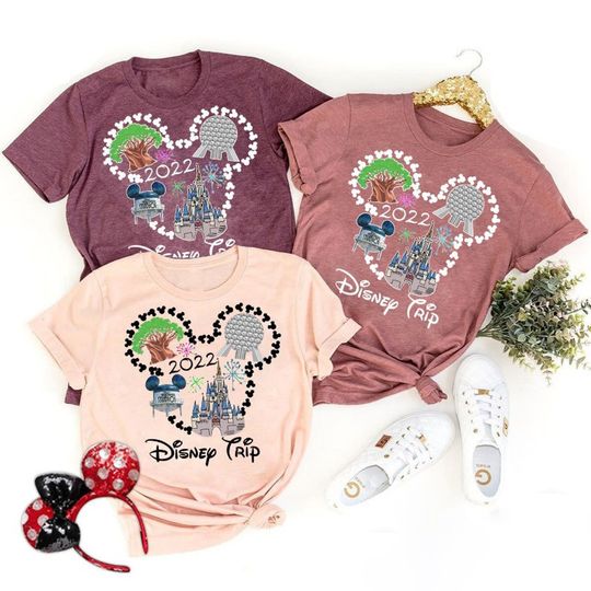 Walt Disney Matching Shirts, Disney Trip 2022 shirts, Disney Family Custom Shirt, Disneyworld Family Vacation 2022