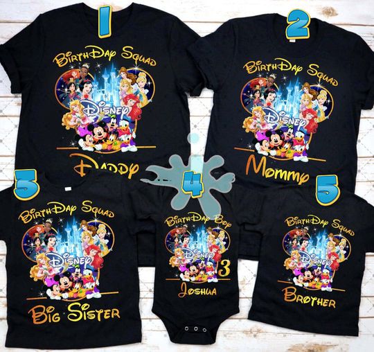 Disney Birthday Mickey Minnie T-Shirt