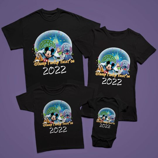 All Characters Disney Vacation family 2022 T-Shirt