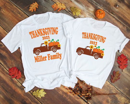 Thanksgiving Crew Family Matching T Shirt