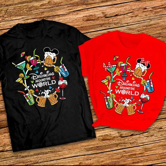 Disney Couple epcot shirts Drinking around the world shirt couples Food and wine festival shirts Disneyworld custom shirts 2022