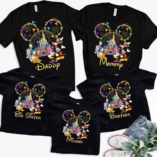 Personalized Disney Family Disney Mickey Minnie Disneyworld Shirt 2022, Vintage Disneyland Shirt