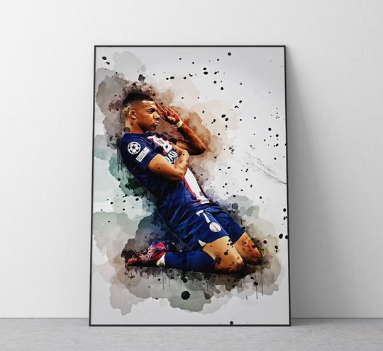Kylian Mbappé Poster Football