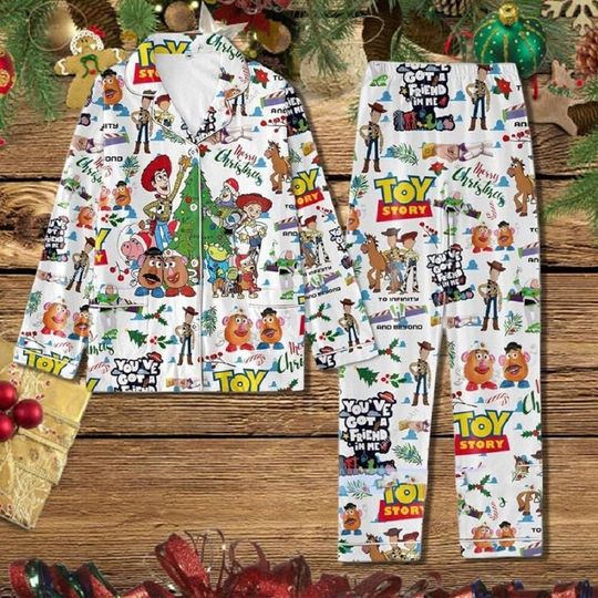 Story Christmas Pajamas Set,Toy Story Pajamas, Disney Christmas Thick Pajamas,Christmas Gifts
