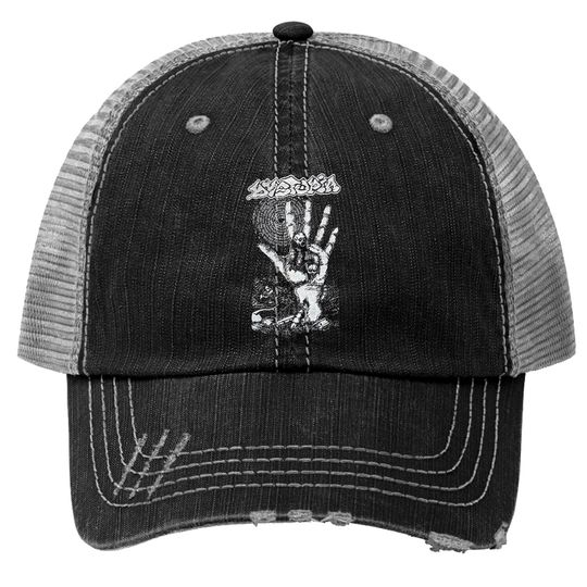 Dystopia 1996 Trucker Hat, Heavy Metal Band Trucker Hats