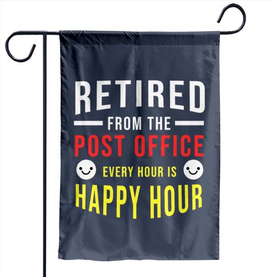 Retirement Post Office Retired Postal Worker Gift Garden Flags