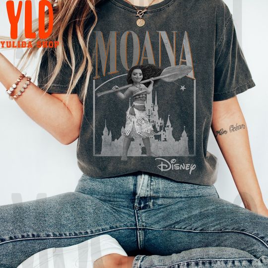 Vintage Moana 90s Shirt, Disney princess