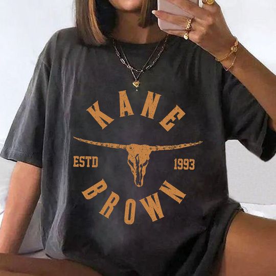 Kane Brown ESTD 1993 T-Shirt, Kane Brown Tour 2023, Kane Brown Bullhead Shirt