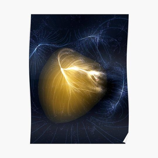 Laniakea supercluster, illustration (C021/8229) Premium Matte Vertical Poster