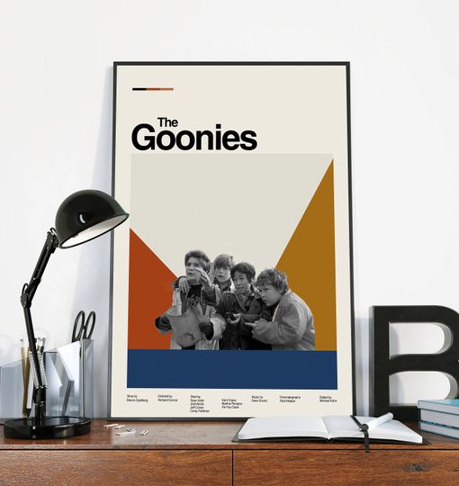 Goonies inspired Poster - Retro Movie Poster - Minimalist Art Print