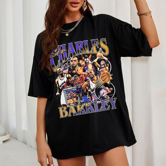 Charles Barkley Vintage Shirt, Charles Barkley Fan Tees, Basketball Shirt