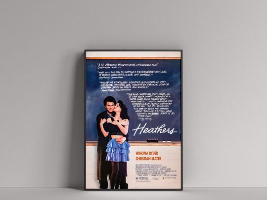 Heathers (1989) Movie Film POSTER (Winona Ryder, Christian Slater)