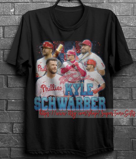 Kyle Schwarber T-shirt, Kyle Schwarber 90s Bootleg, 90s Baseball Shirt