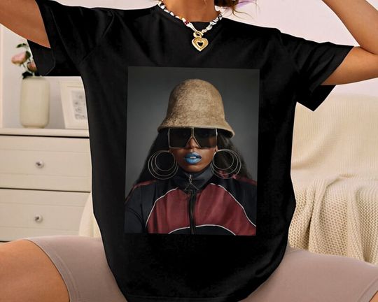 Missy Elliot Vintage 90s bootleg Style, Minimal Shirt, Missy Elliot Retro Music RnB Singer Rapper, Gift For Fan, Graphic Rap T-Shirt Unisex