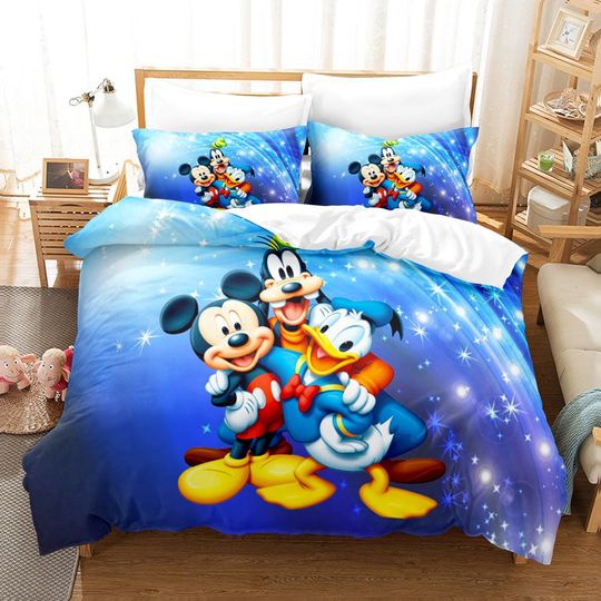 3D Printed Disney Mickey And Friends Bedding Set