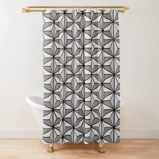 Epcot's Reflections of Spaceship Earth Shower Curtain