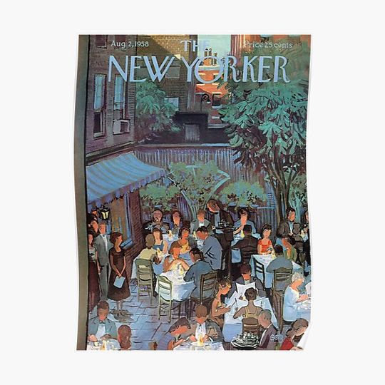 The New Yorker August 1958 Premium Matte Vertical Poster
