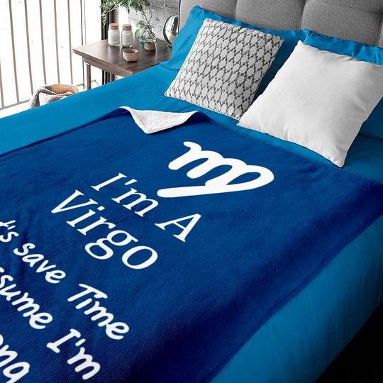 I'm A Virgo Zodiac Baby Blanket