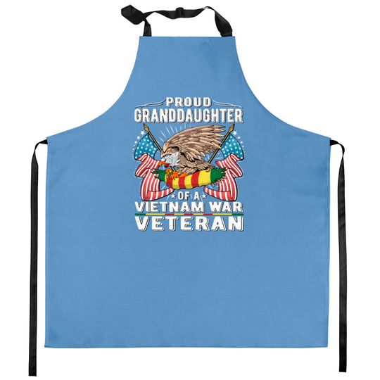 Proud Granddaughter Of Vietnam Veteran Military Ve Kitchen Aprons