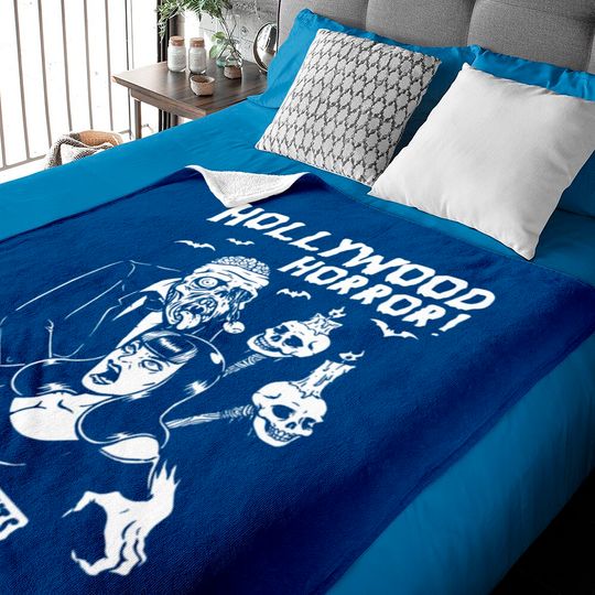 Horror Art Hollywood Horror Movies Psychobilly Pun Baby Blankets