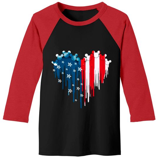 Mickey American Flag 4th Of July Baseball Tees, Disney 4th of July Tee, Stars and Stripes, Disney Merica Tee, Disney Patriotic Shirt