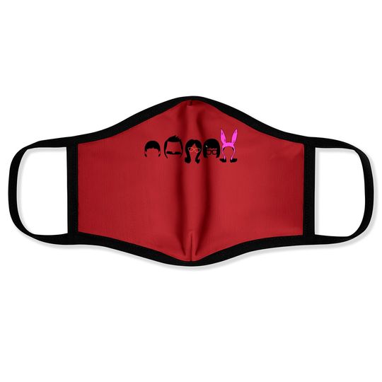 Bobs-Burgers Belcher Line Up Face Masks