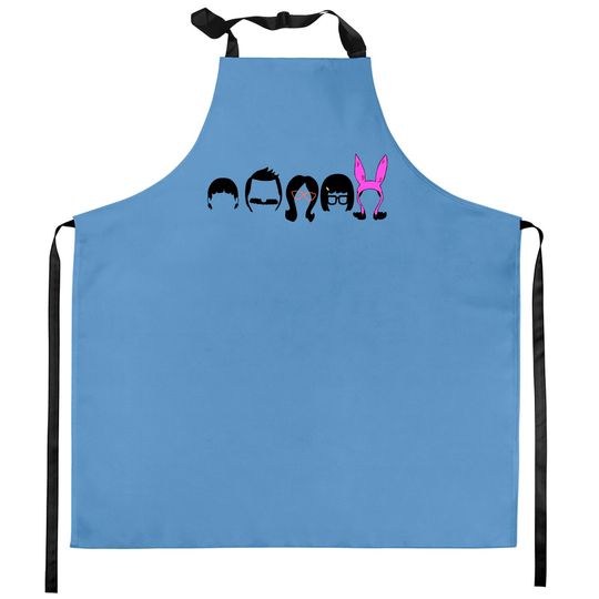 Bobs-Burgers Belcher Line Up Kitchen Aprons