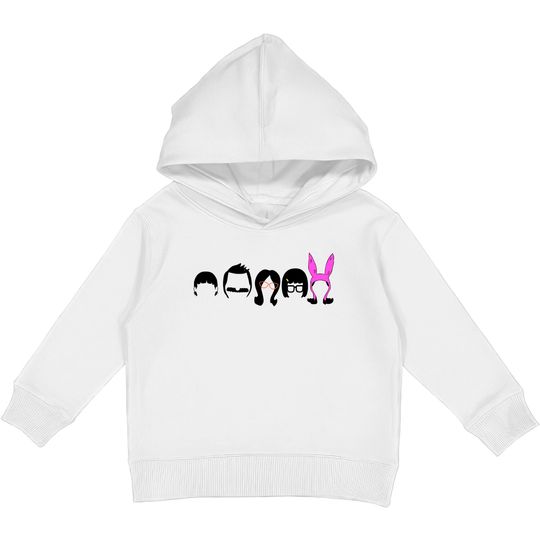 Bobs-Burgers Belcher Line Up Kids Pullover Hoodies