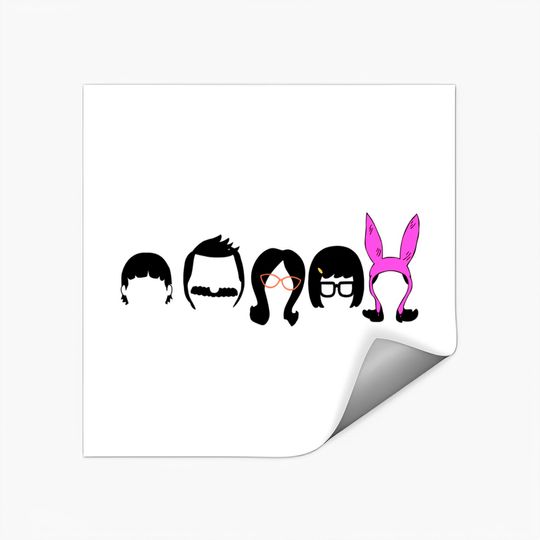 Bobs-Burgers Belcher Line Up Stickers