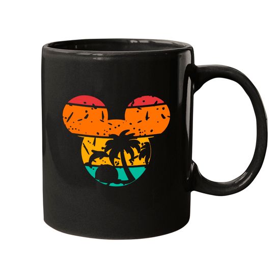 Mickey Sunset Beach Disney Mug, Disney Family Vacation Mugs