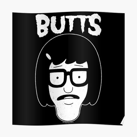 bobs burgers butt friend brand Premium Matte Vertical Poster