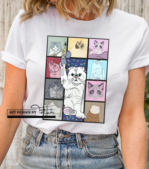 Discover Taylor Eras Tour Cat version Shirt,